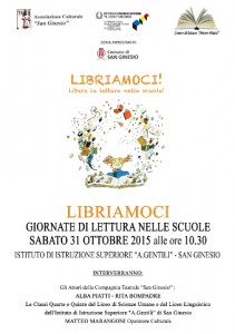 locandina della manifestazione Libriamoci a San Ginesio