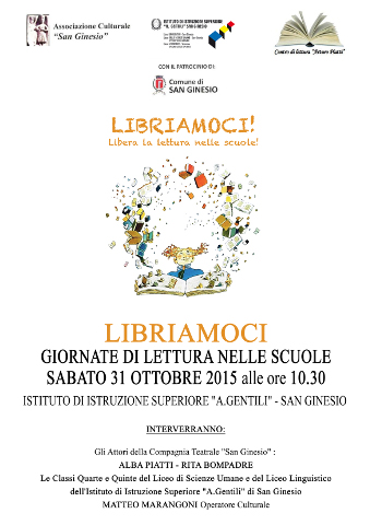 locandina della manifestazione Libriamoci a San Ginesio