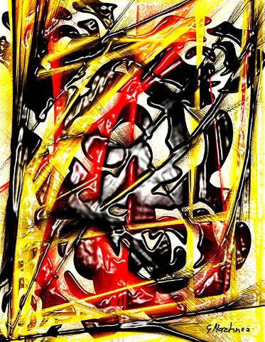 quadro di Giuseppina Martinez intitolato Revolution