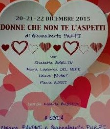 locandina dello spettacolo donne che non te l'aspetti al teatro tordinona di Roma