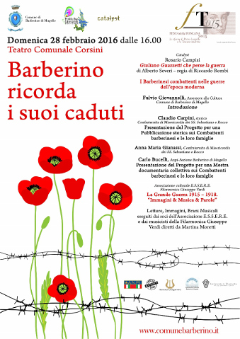locandina di Barberino ricorda i suoi caduti