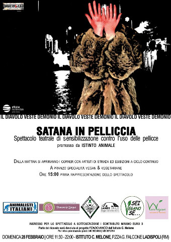 locandina dello spettacolo Satana in pelliccia