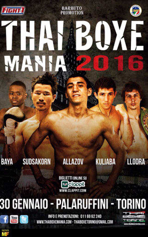locandina di Thai Boxe Mania 2016 a Torino