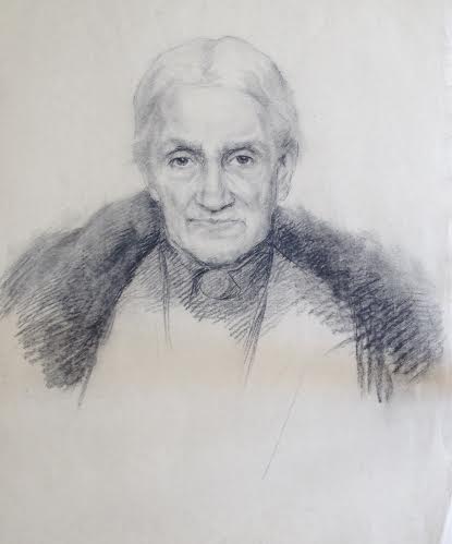 vecchia ritratta da Filadelfo Simi