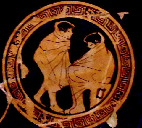 antico dipinto raffigurante una coppia