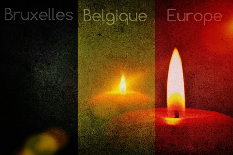 bandiera del Belgio con la scritta Bruxelles Belgique Europe