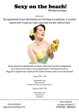 seminario di burlesque a Roma