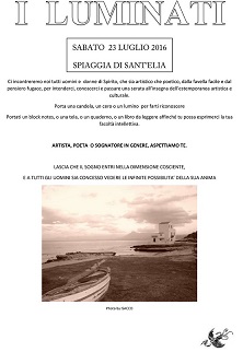 L?evento I luminati alla spiaggia di Sant'Elia di Santa Flavia