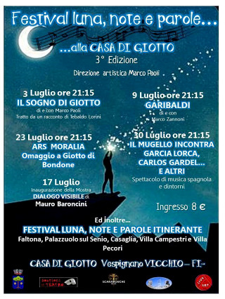 il festival Luna, note e parole a Vicchio