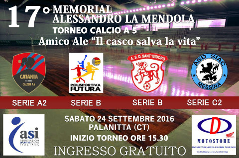 Memorial Alessandro La Mendola a Catania
