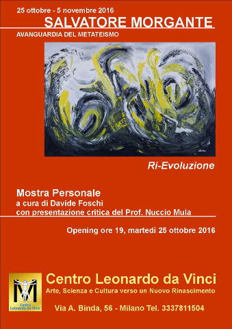 mostra ri-evoluzione di salvatore morgante a milano