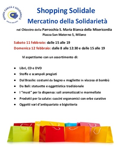 Mercatino di Solidarietà a Milano