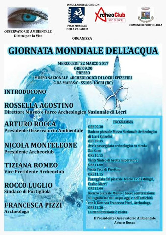 Giornata mondiale dell'acqua a Locri