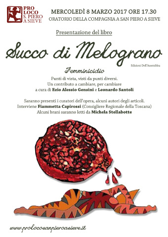presentazione del libro succo di melograno a san piero