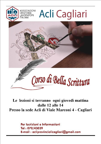 corso di calligrafia a Cagliari