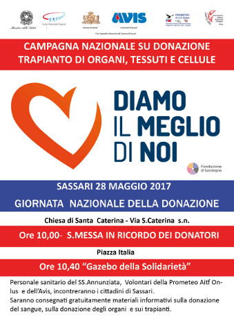 Giornata della donazione degli organi a Sassari