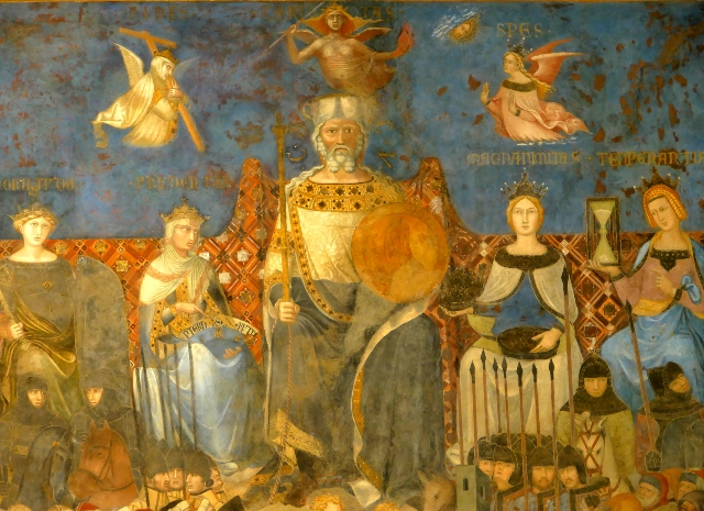 Particolare de Il buon governo di Ambrogio Lorenzetti