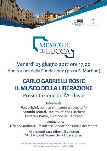 presentazione archivio Museo Liberazione di Lucca