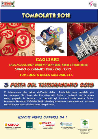 tombolata solidale a Cagliari